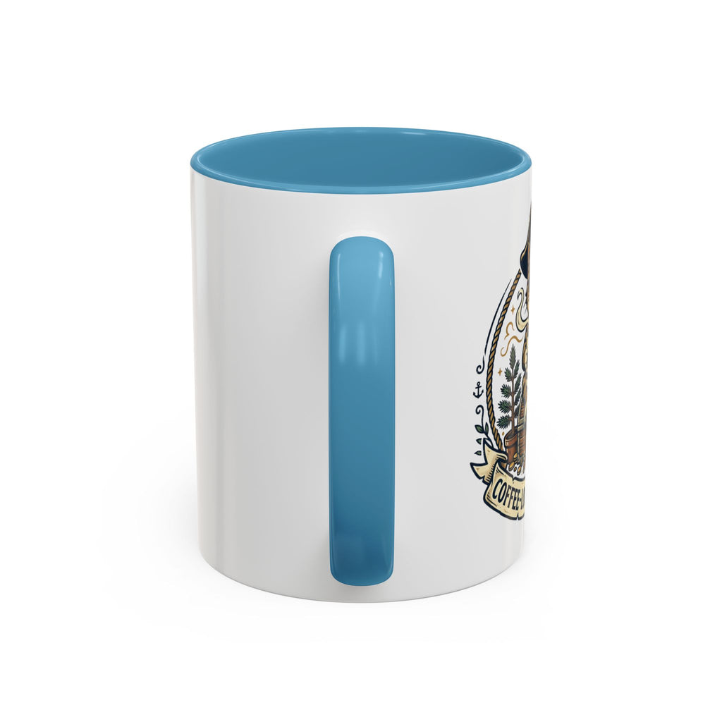 Vintage Sailor Anchor Coffee Mug — Nautical Tattoo Accent Mug (11/15oz)