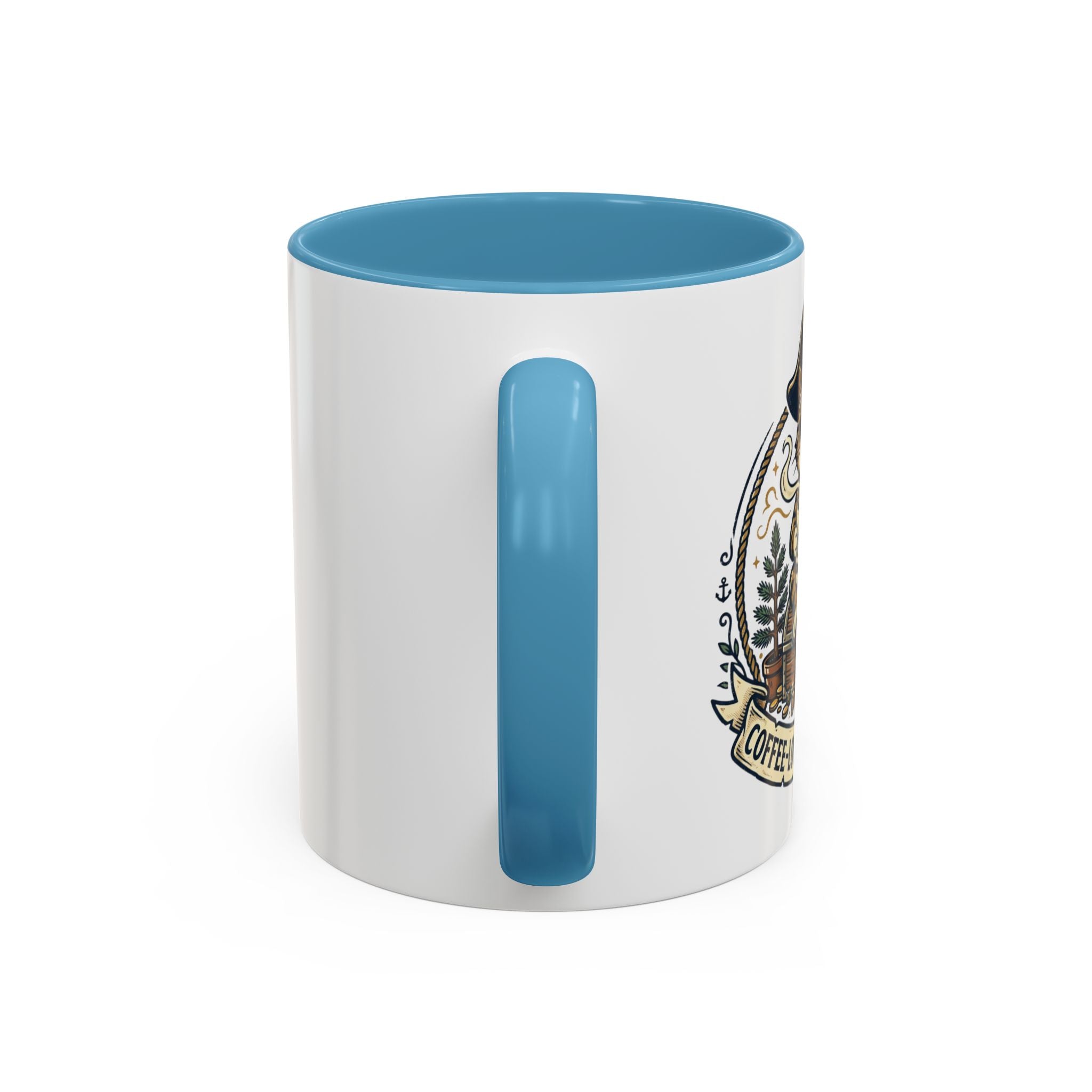 Vintage Sailor Anchor Coffee Mug — Nautical Tattoo Accent Mug (11/15oz)