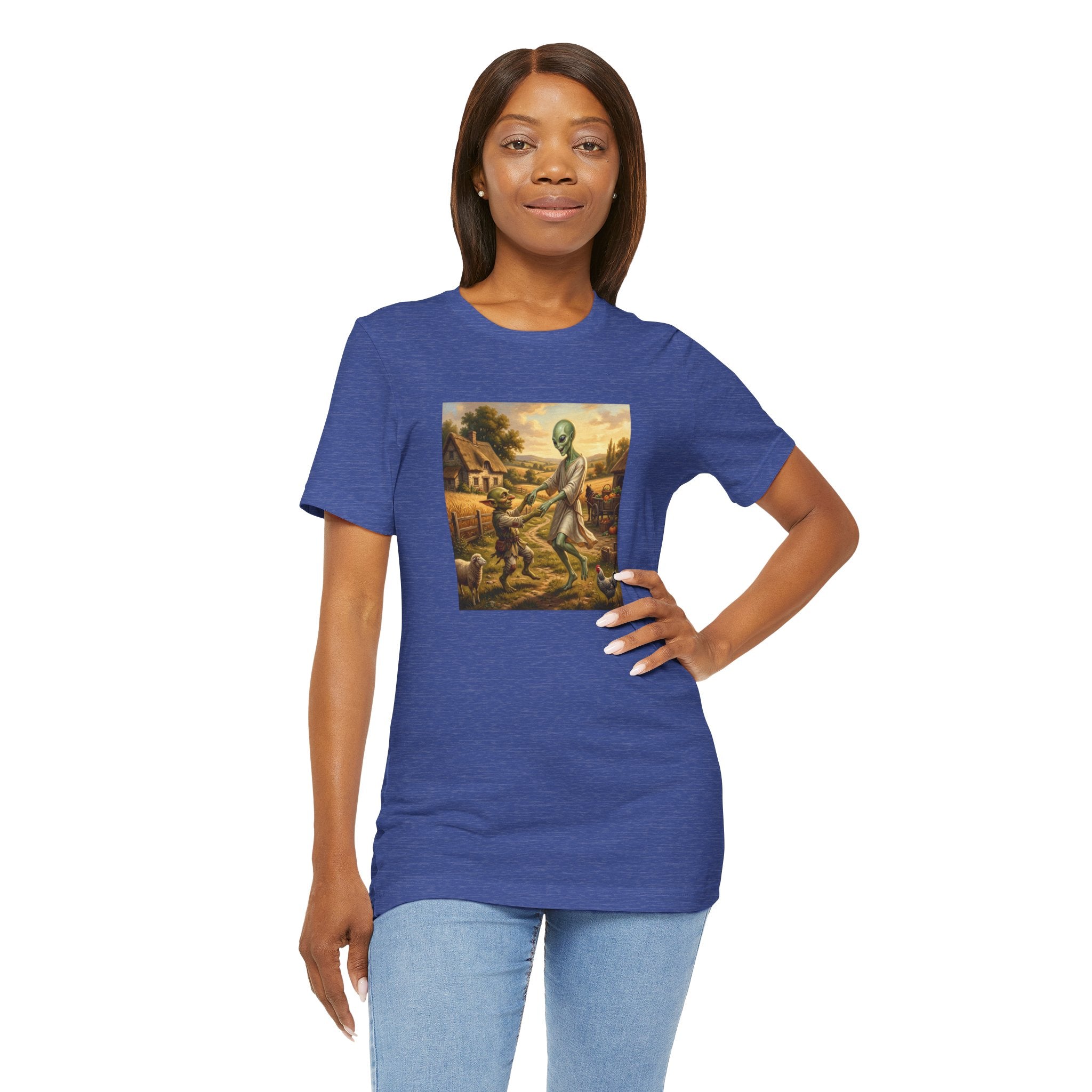 Alien Harvest Vintage Art T‑Shirt