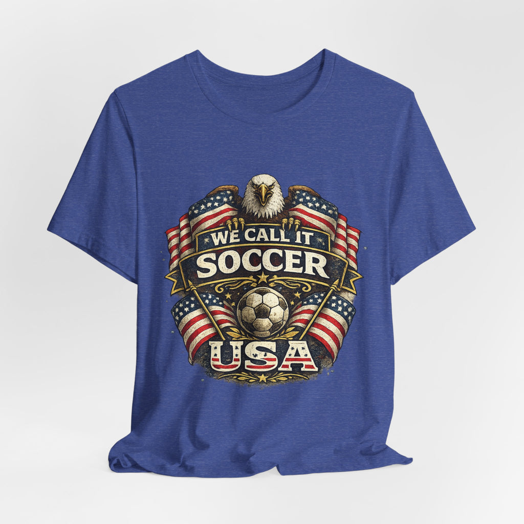We Call It Soccer USA T-Shirt – Patriotic Eagle Soccer Tee