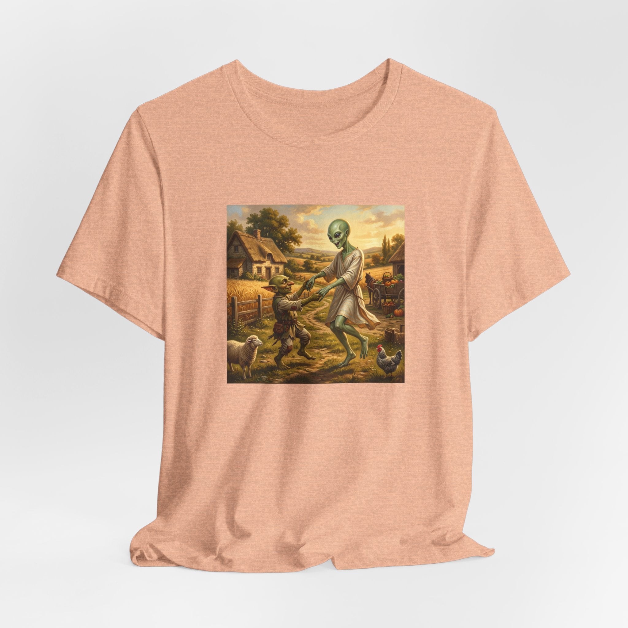 Alien Harvest Vintage Art T‑Shirt