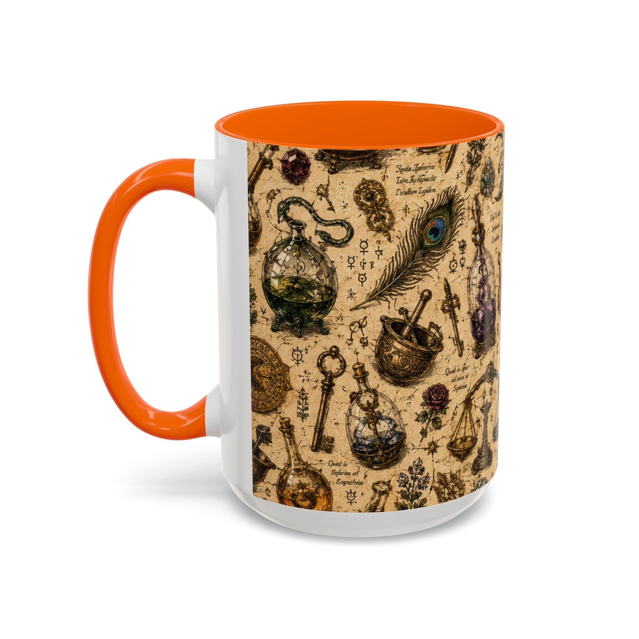 The Alchemist's Cabinet Coffee Mug — Vintage Apothecary Accent Mug (11/15 oz)