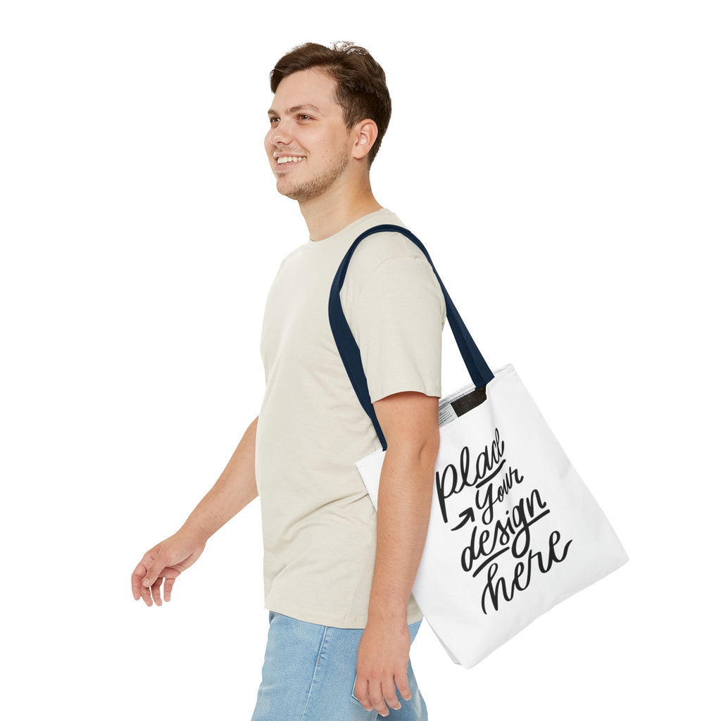 Custom Printed Tote Bag — Personalized All-Over-Print Canvas Shopper