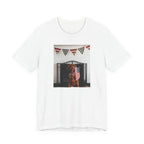 Patriotic Dog T-Shirt - Photo Print with American Flag Bunting