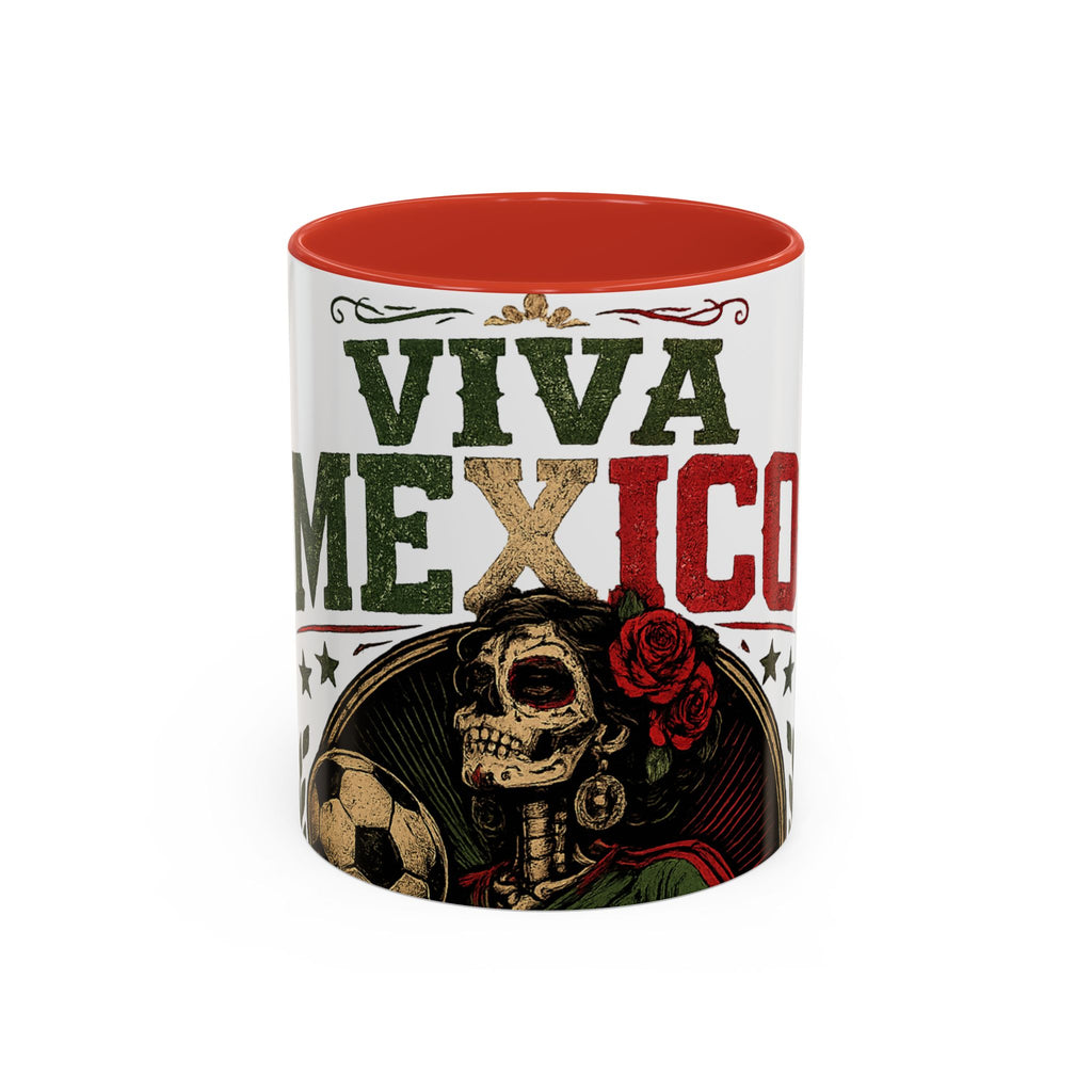 Viva Mexico Accent Coffee Mug — Day of the Dead Skeleton Design (11/15oz)