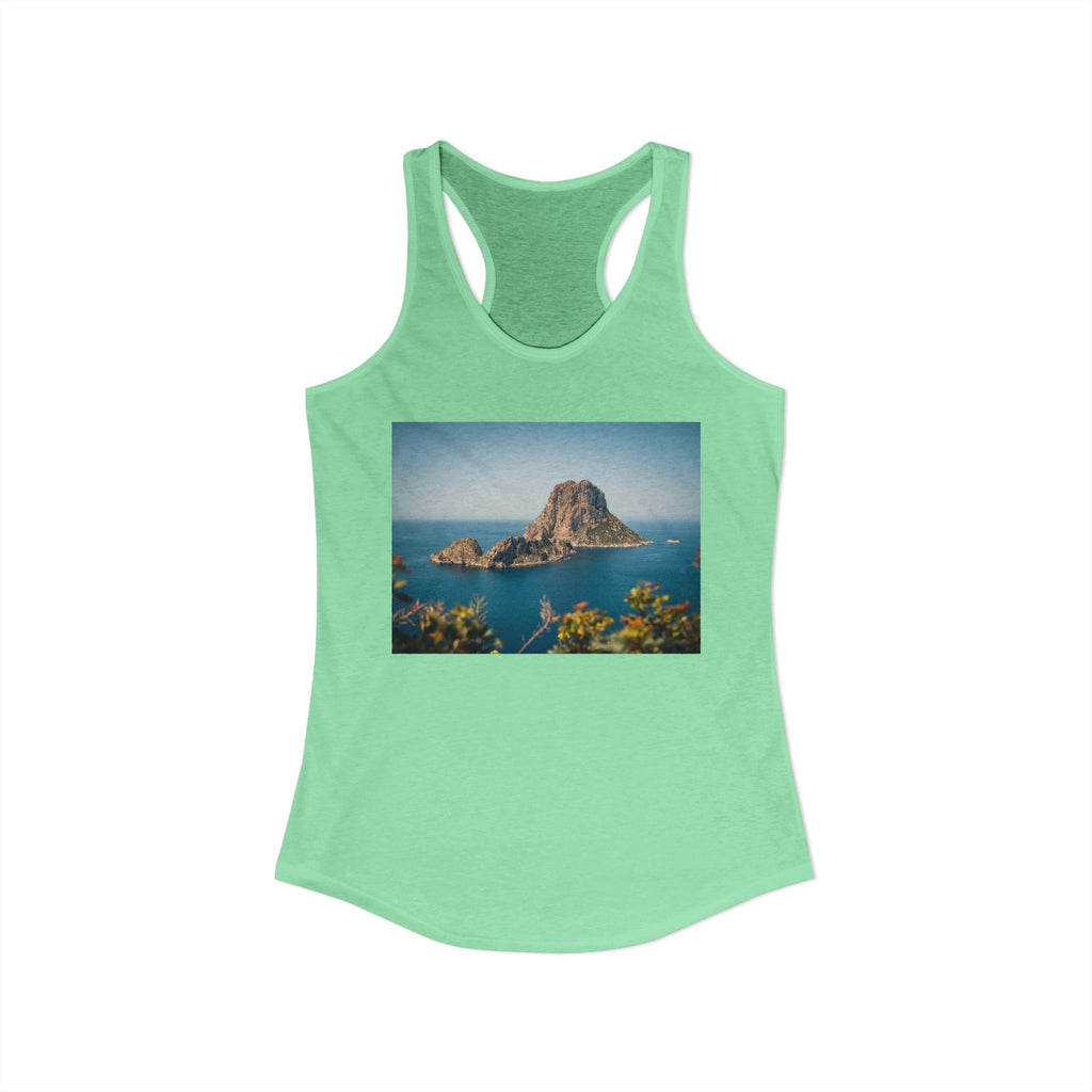 Women's Racerback Tank - Es Vedrà, Spain View