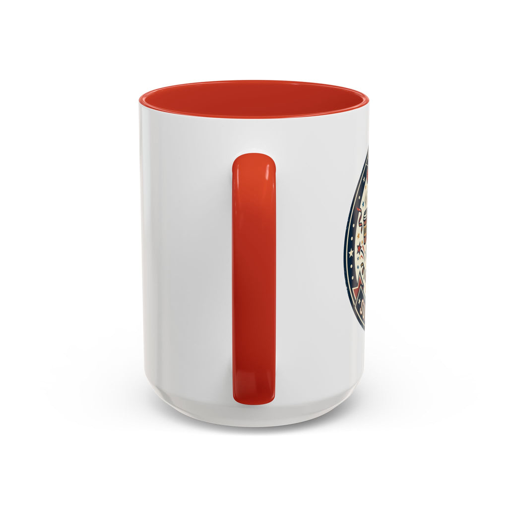 Space Camper Patch Coffee Mug — Retro Astronaut Camper 11/15oz Accent Mug