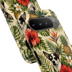Tropical chihuahua Phone Case — Floral Pineapple Protective Tough Case
