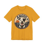 Angus Dog Tee — Retro Beach Portrait T-Shirt