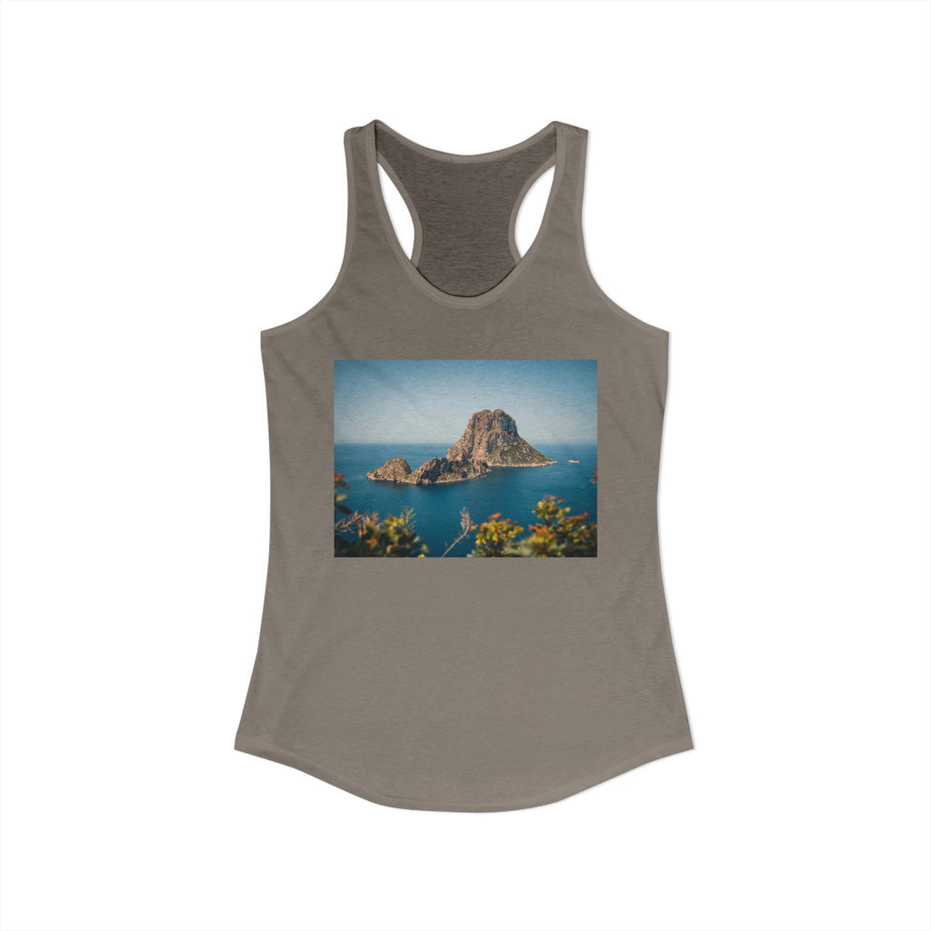 Women's Racerback Tank - Es Vedrà, Spain View