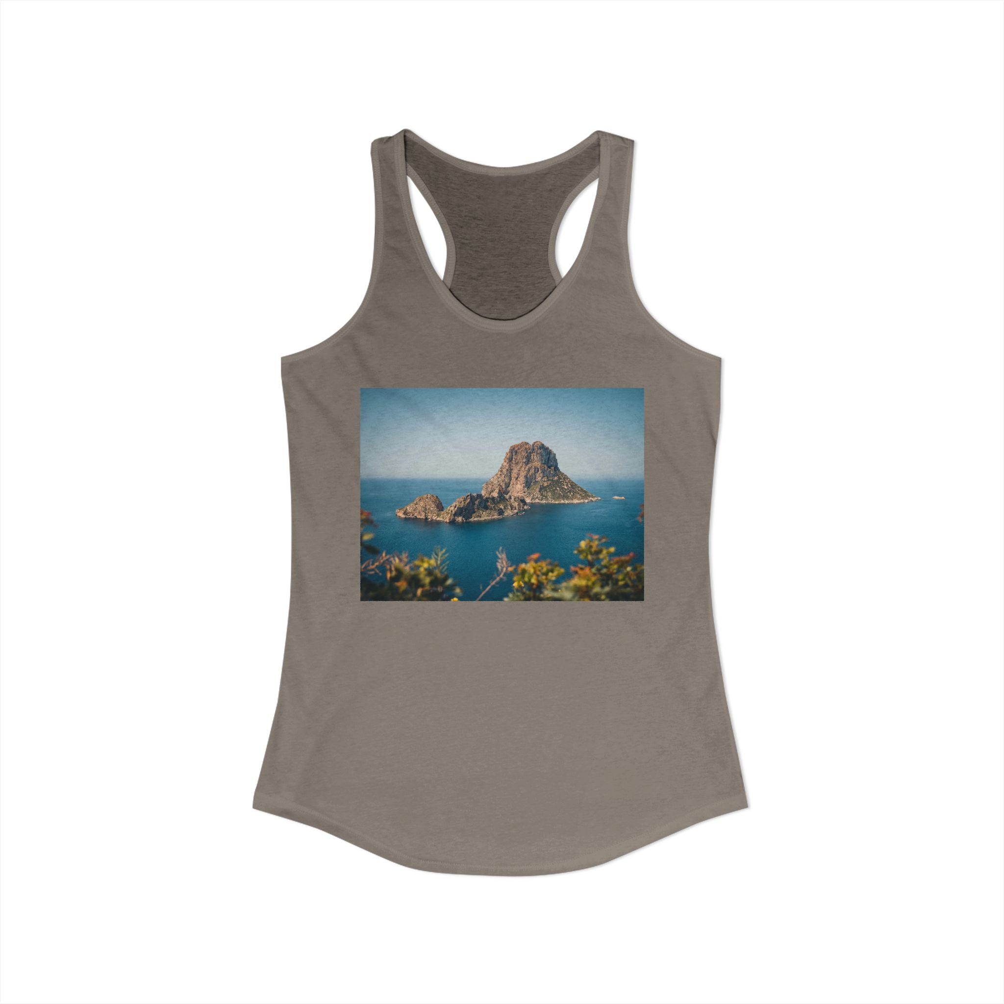 Women's Racerback Tank - Es Vedrà, Spain View