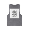 Custom Stonewash Muscle Tank — Vintage Wash Sleeveless Top