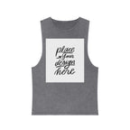 Custom Stonewash Muscle Tank — Vintage Wash Sleeveless Top