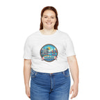Miami Beach Vintage Logo Tee — Miami Skyline Sunset T‑Shirt