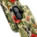 Tropical chihuahua Phone Case — Floral Pineapple Protective Tough Case