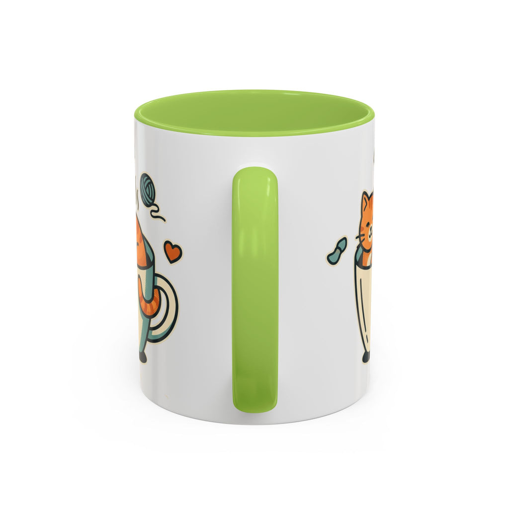 Cat in Cup Coffee Mug — Cute Cat Lover Accent Mug (11/15oz)