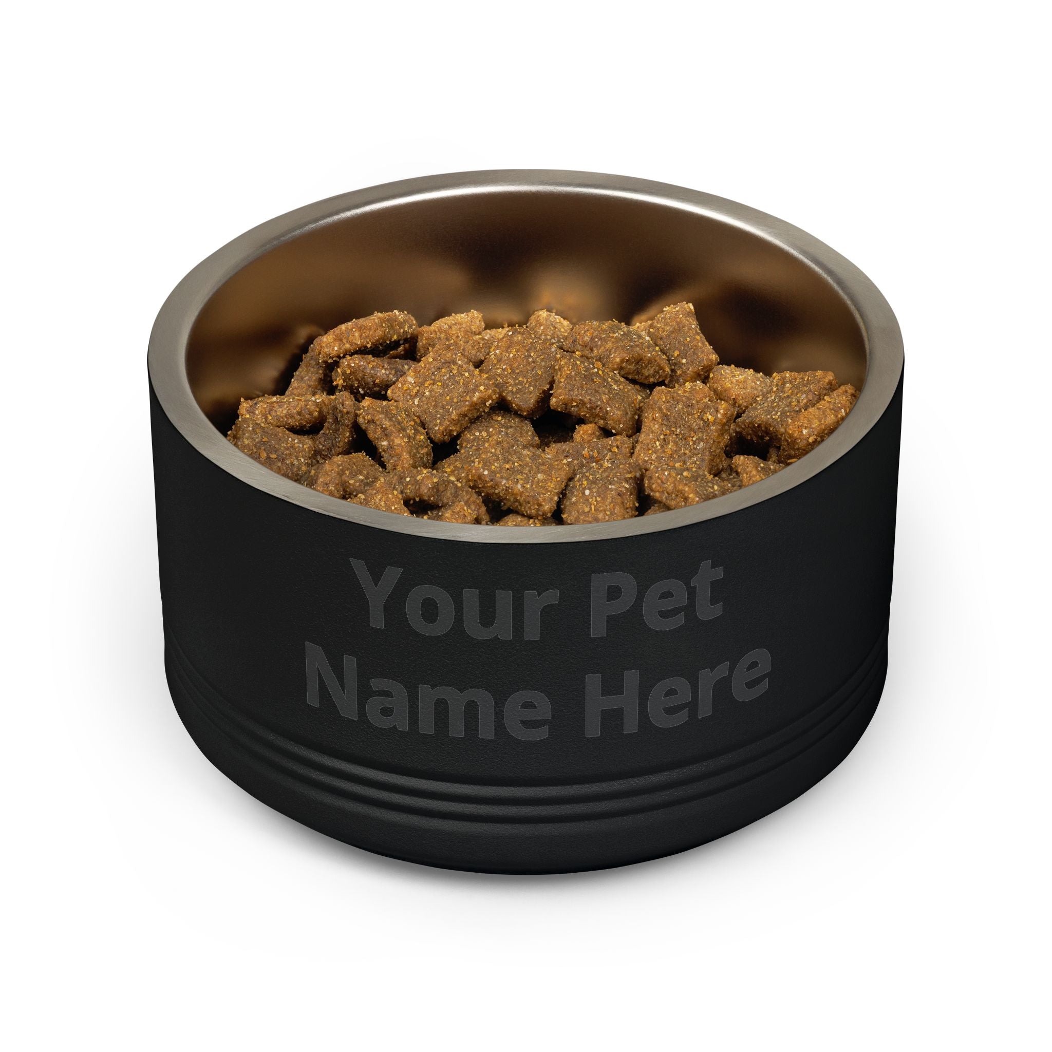 Personalized Pet Bowl – Custom Name 18oz Stainless Steel Dog & Cat Feeding Bowl