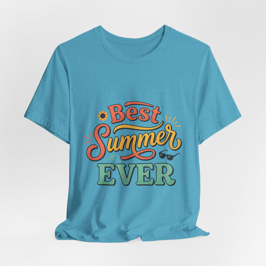 Best Summer Ever T-Shirt — Retro Colorful Vacation Tee