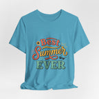 Best Summer Ever T-Shirt — Retro Colorful Vacation Tee