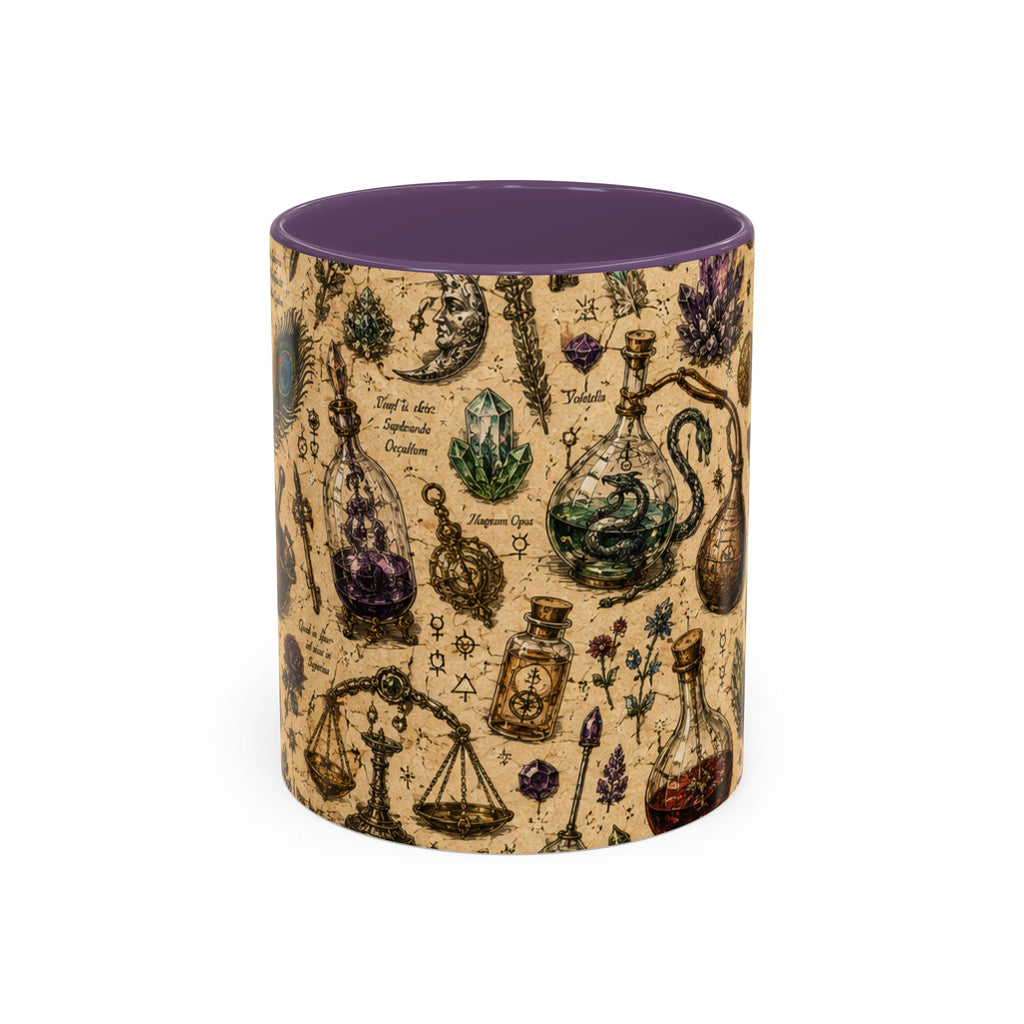 The Alchemist's Cabinet Coffee Mug — Vintage Apothecary Accent Mug (11/15 oz)