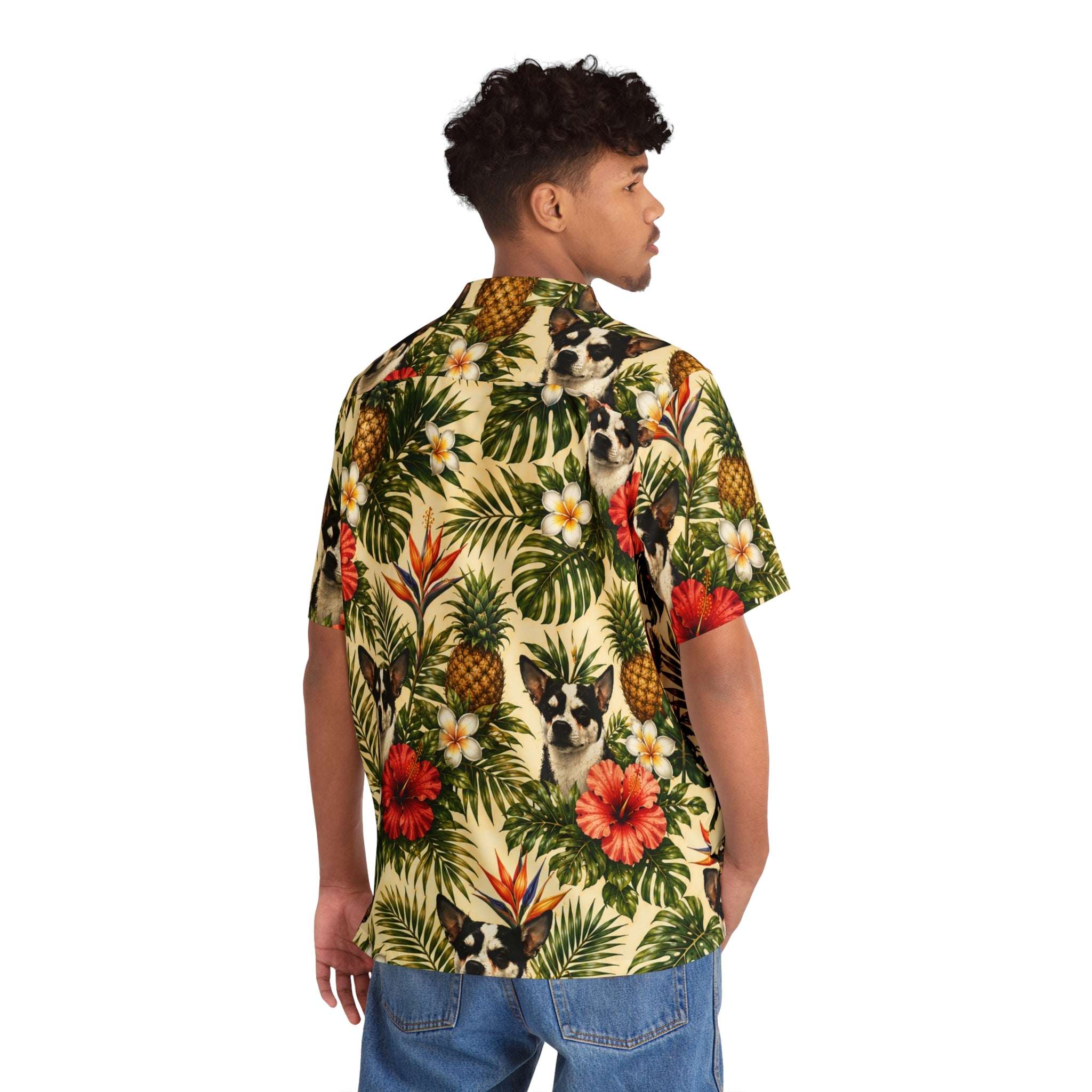 Chihuahua Pineapple Hawaiian Shirt — Tropical Floral Aloha Shirt