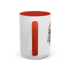 Cat Jester Accent Coffee Mug – Whimsical Vintage Cat Illustration (11/15oz)