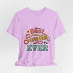 Best Summer Ever T-Shirt — Retro Colorful Vacation Tee