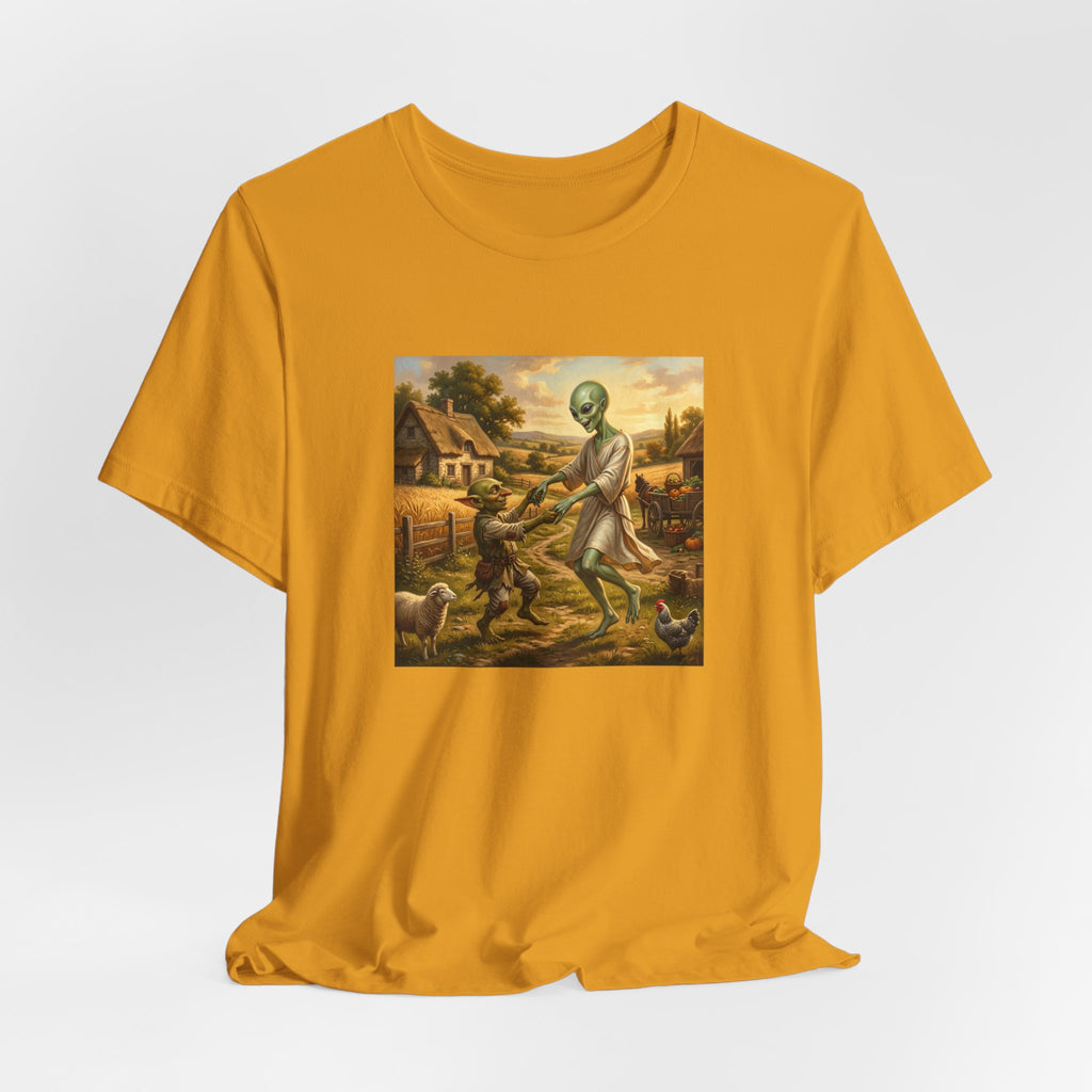 Alien Harvest Vintage Art T‑Shirt