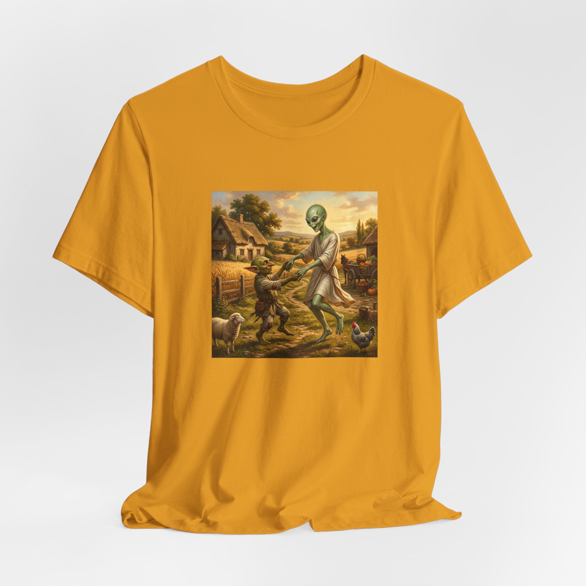 Alien Harvest Vintage Art T‑Shirt
