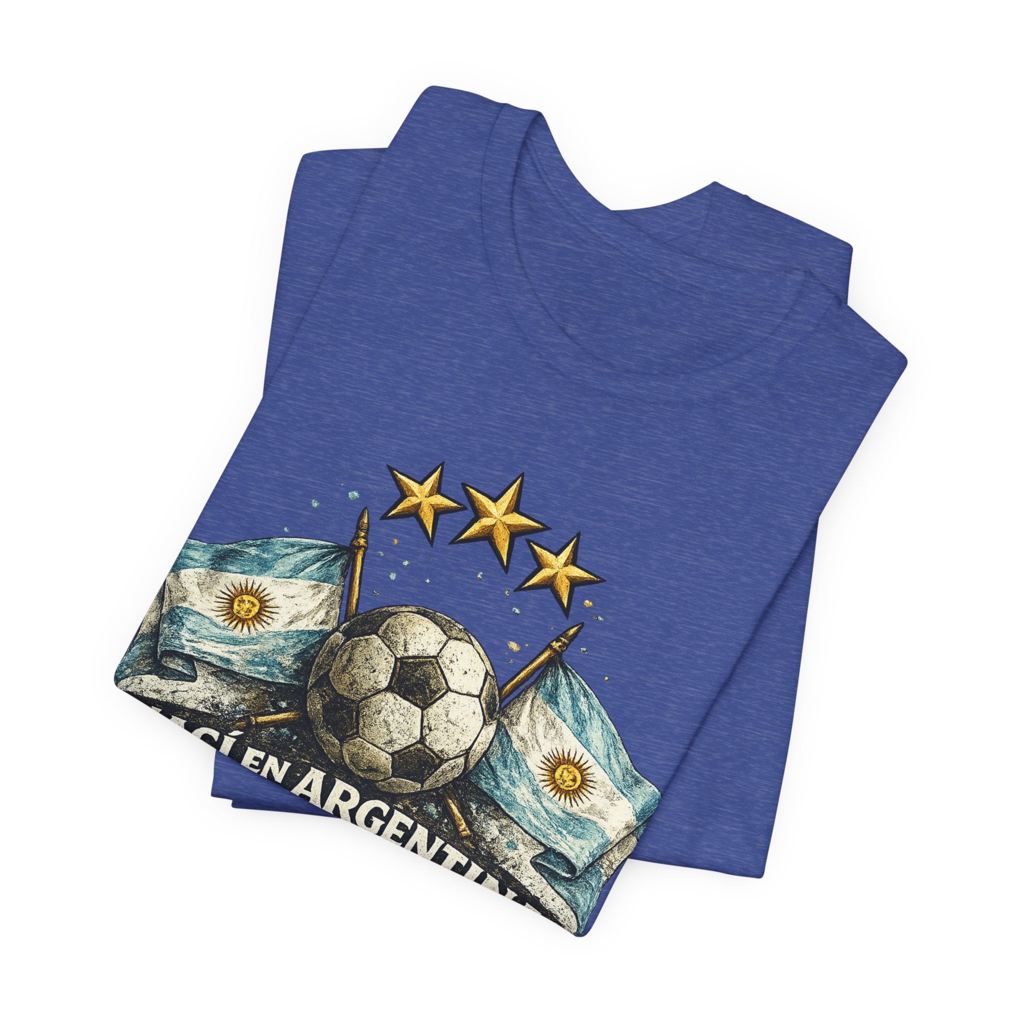 Argentina Soccer T-Shirt — "Nací en Argentina, ¿Qué más querés?" Vintage Football Tee