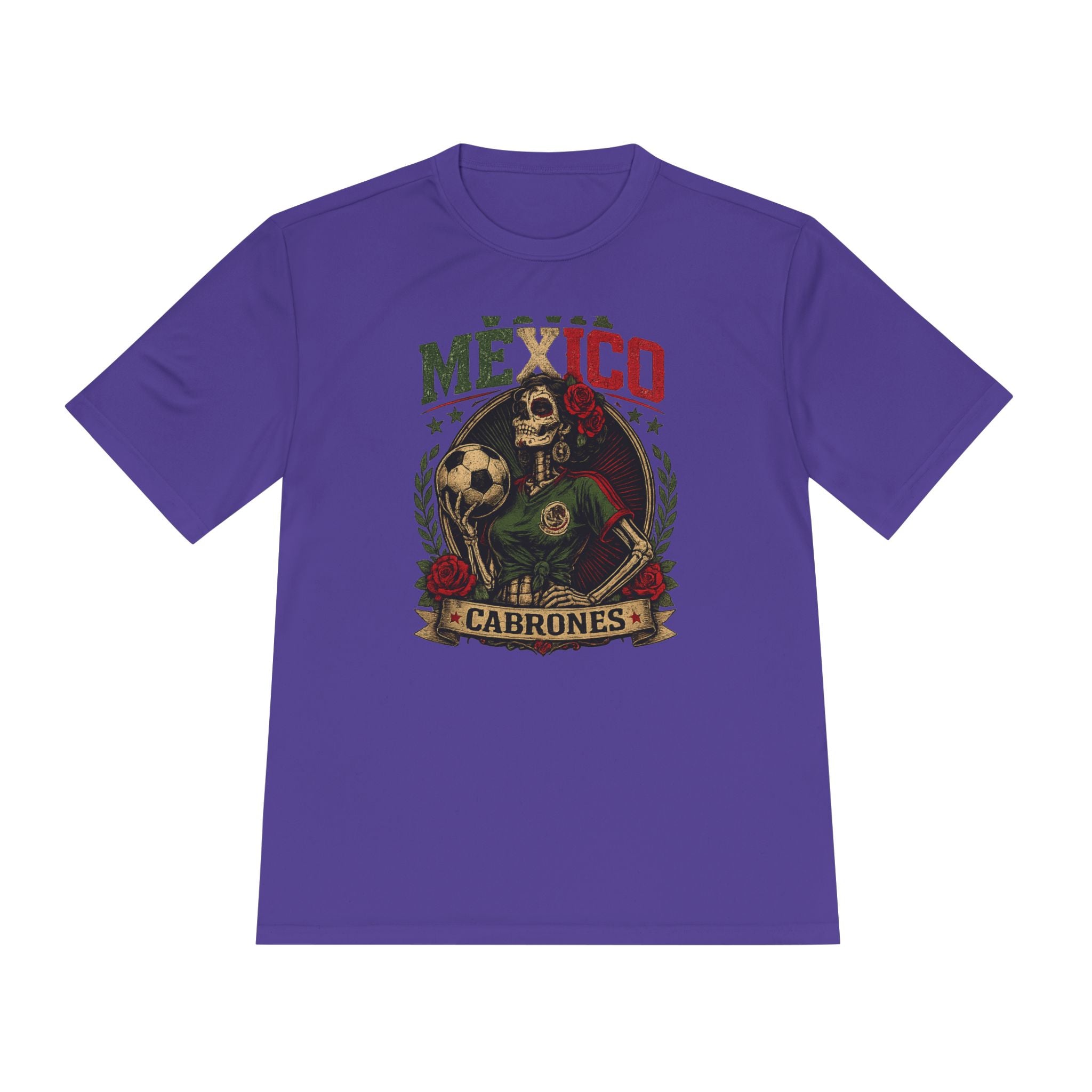 Mexico Cabrones Skull Soccer Tee — Mexican Pride Football T‑Shirt