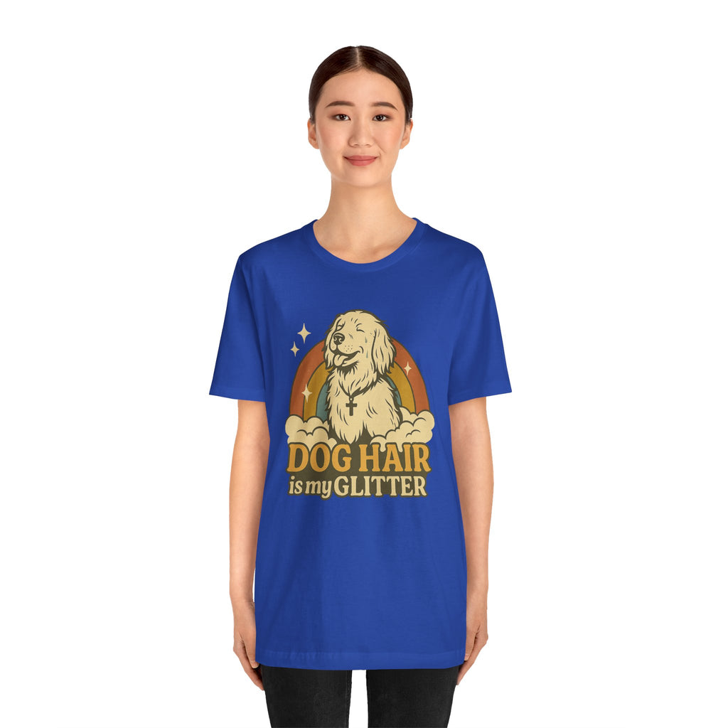 "Dog Hair Is My Glitter" – Retro Golden Vibes Edition