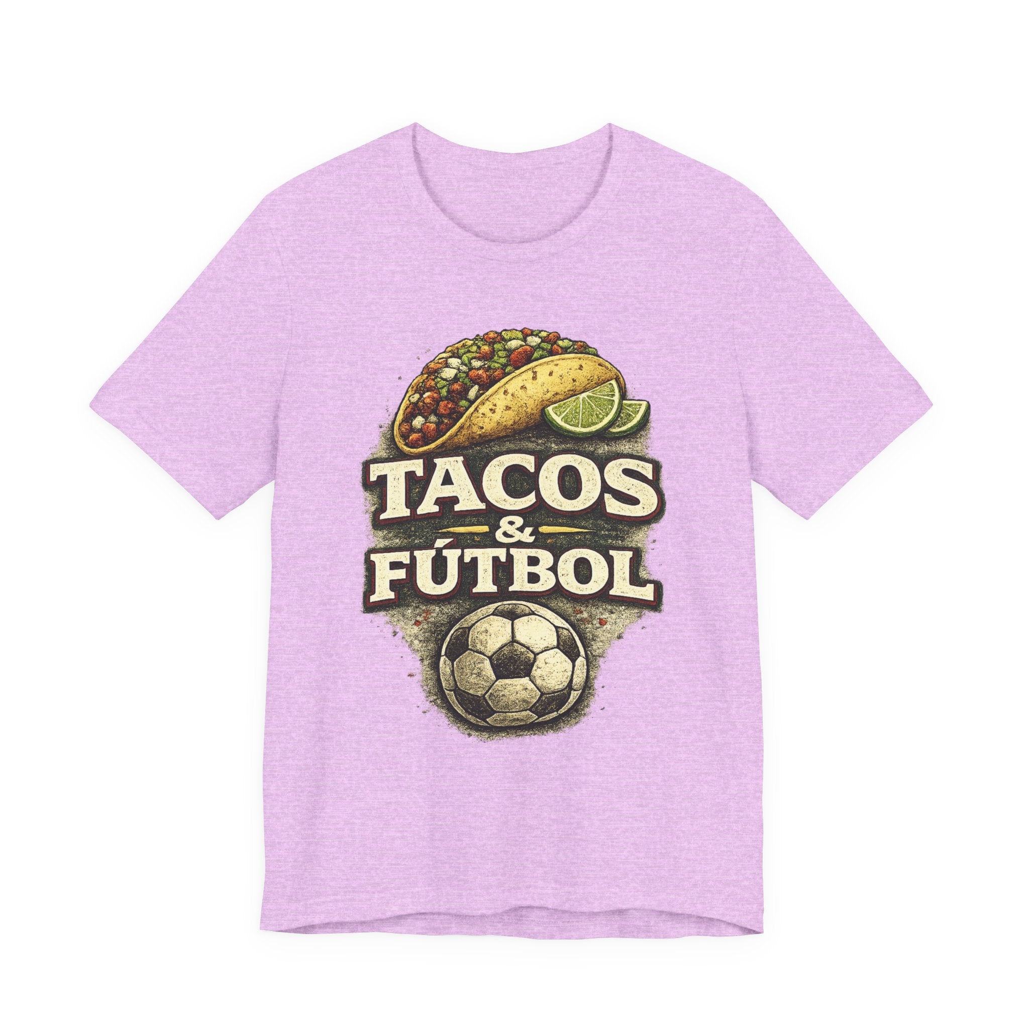 T-Shirt — Tacos & Fútbol Graphic Tee — Soccer Fan Mexican Food Mashup