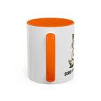 Cat Lover Coffee Mug – Cute Cat Illustration ‘Coffee’ Accent Ceramic Mug (11/15oz)