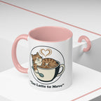 Latte Cat Coffee Mug – "Don't Wake Me, I'll Move" Cute Cat Latte Art Ceramic Accent Mug