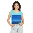 Ocean View Photo Tank Top — Coastal Beach Vibes Summer Tee