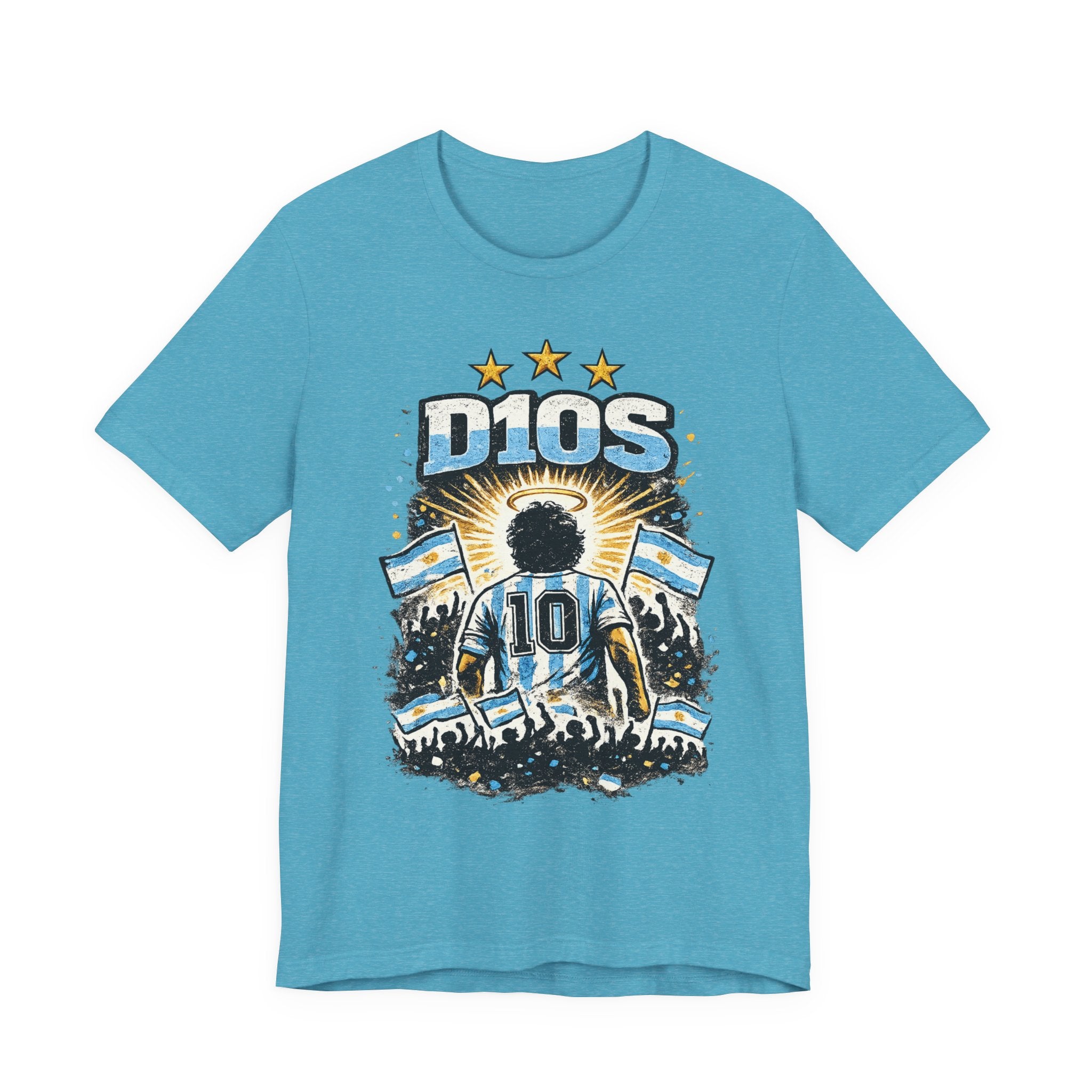 Dios 10 Argentina Soccer Tee — Maradona Tribute Football Shirt