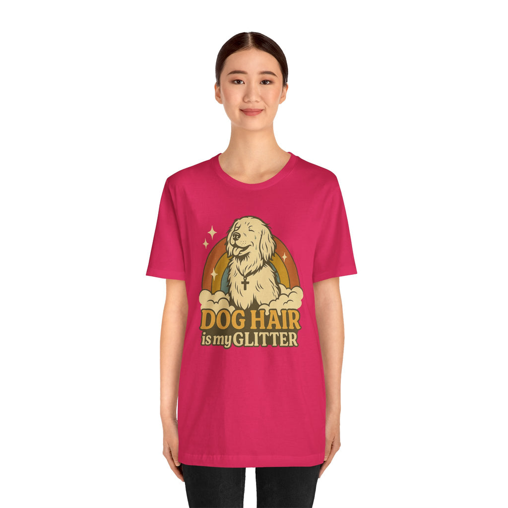 "Dog Hair Is My Glitter" – Retro Golden Vibes Edition