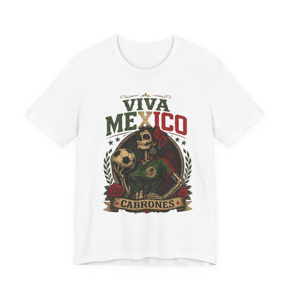 Mexico Catrina Skull T‑Shirt — Day of the Dead Mexican Soccer Tee