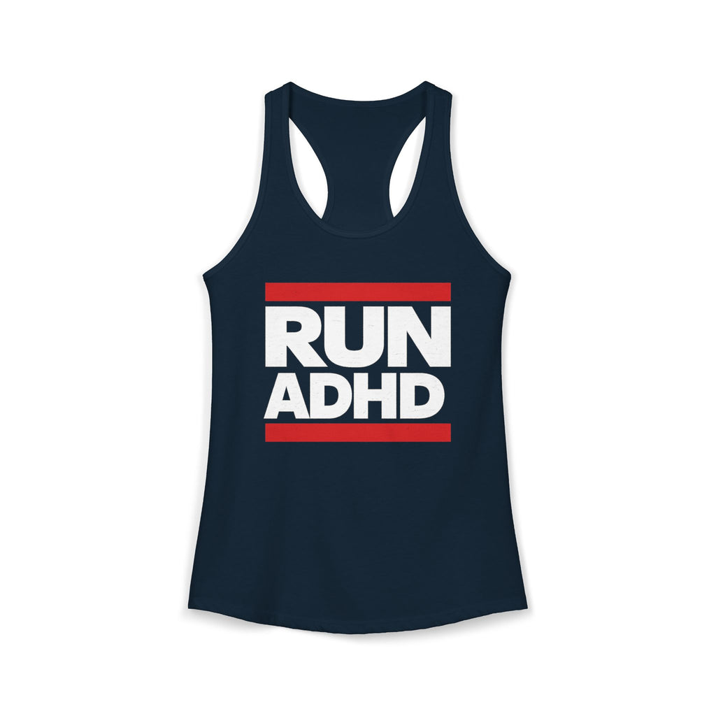 RUN ADHD Graphic Tank top — Funny ADHD Awareness Shirt