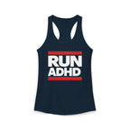 RUN ADHD Graphic Tank top — Funny ADHD Awareness Shirt