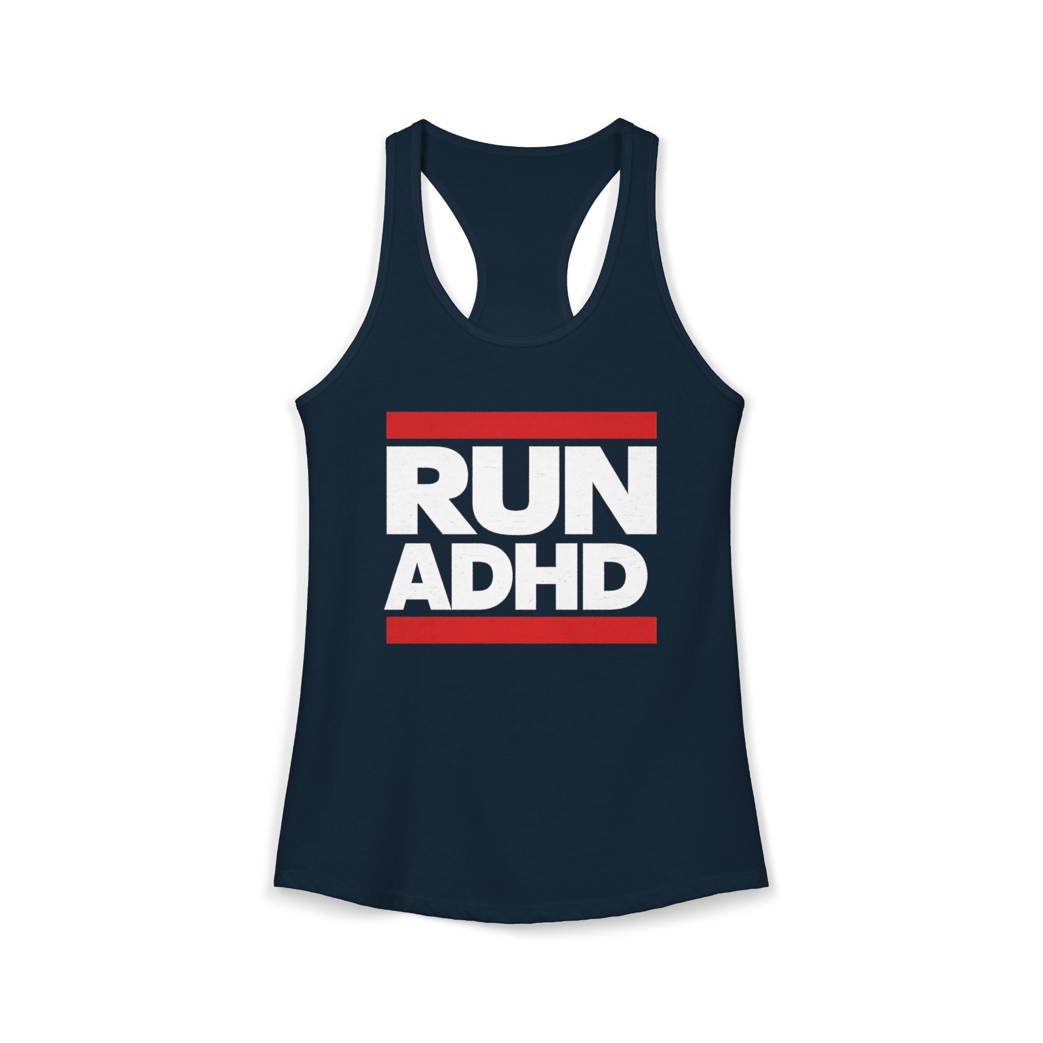 RUN ADHD Graphic Tank top — Funny ADHD Awareness Shirt