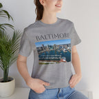 Baltimore Skyline Photo Tee — Inner Harbor Cityscape T-Shirt