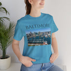 Baltimore Skyline Photo Tee — Inner Harbor Cityscape T-Shirt