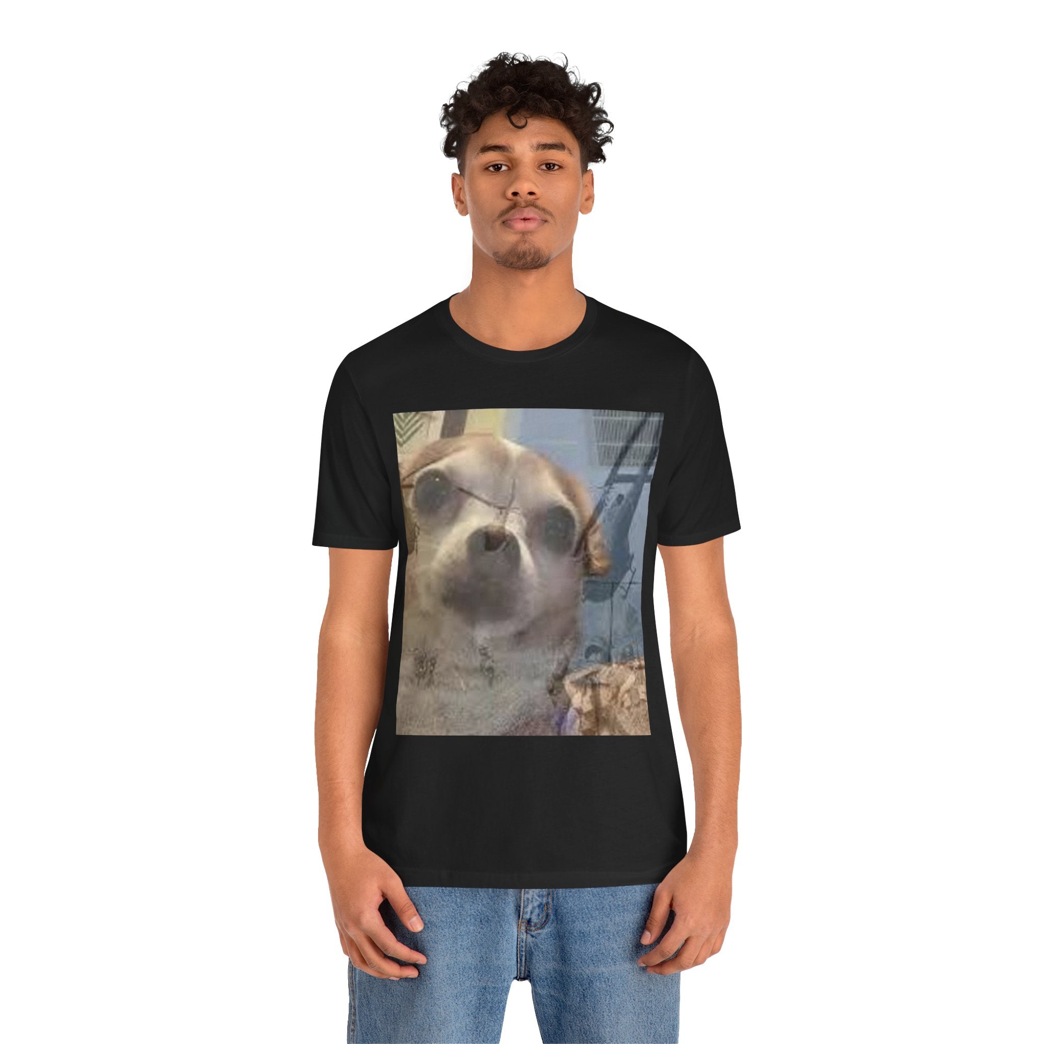 Funny chihuahua trauma  Dog T‑Shirt — Cute Chihuahua Photo Tee