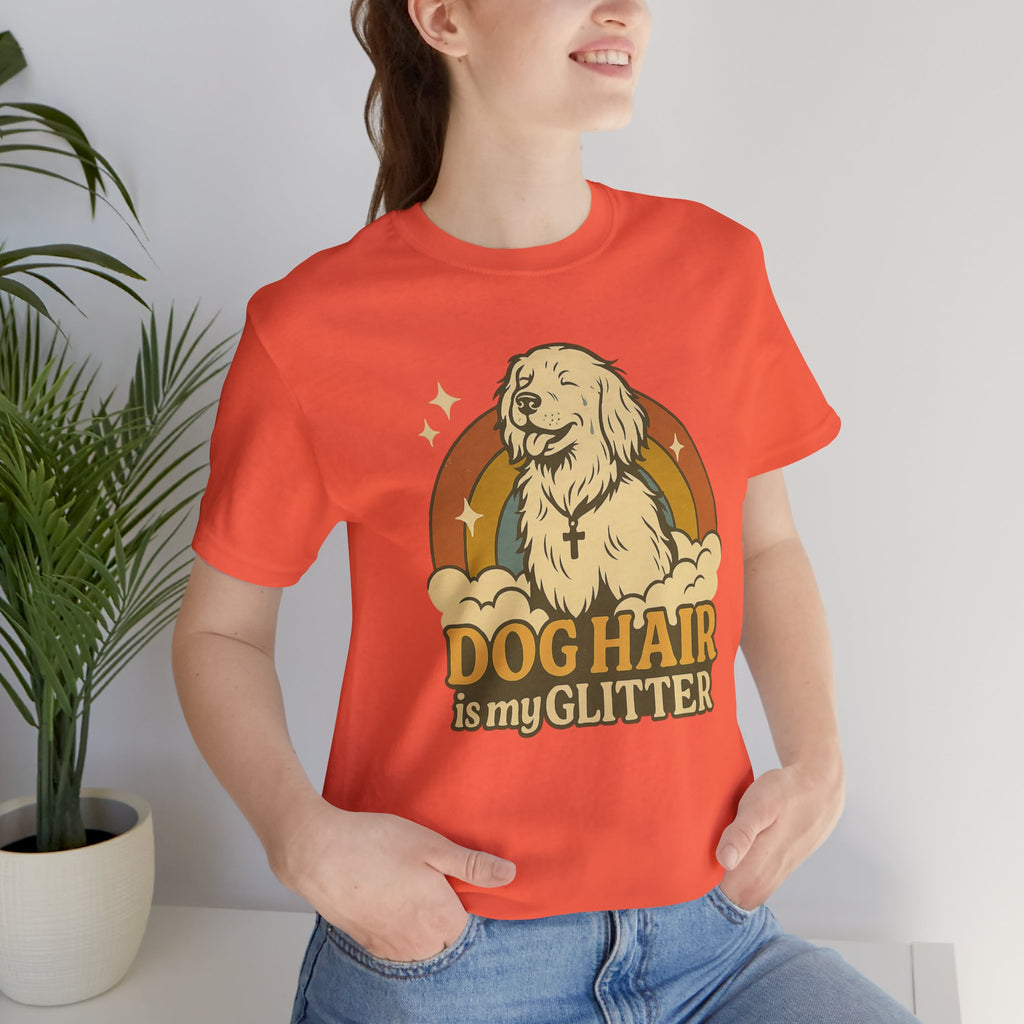 "Dog Hair Is My Glitter" – Retro Golden Vibes Edition