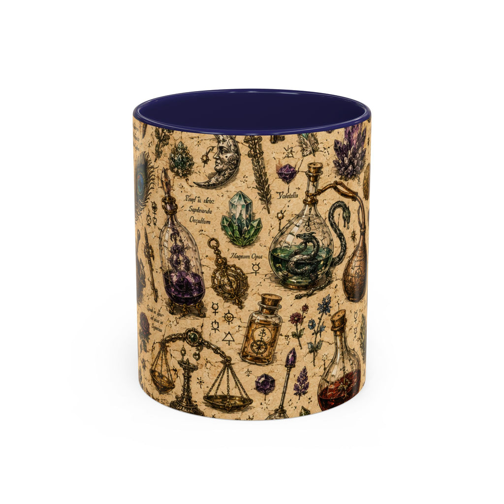 The Alchemist's Cabinet Coffee Mug — Vintage Apothecary Accent Mug (11/15 oz)