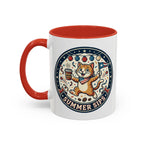 Space Camper Patch Coffee Mug — Retro Astronaut Camper 11/15oz Accent Mug
