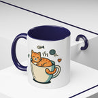 Cat in Cup Coffee Mug — Cute Cat Lover Accent Mug (11/15oz)