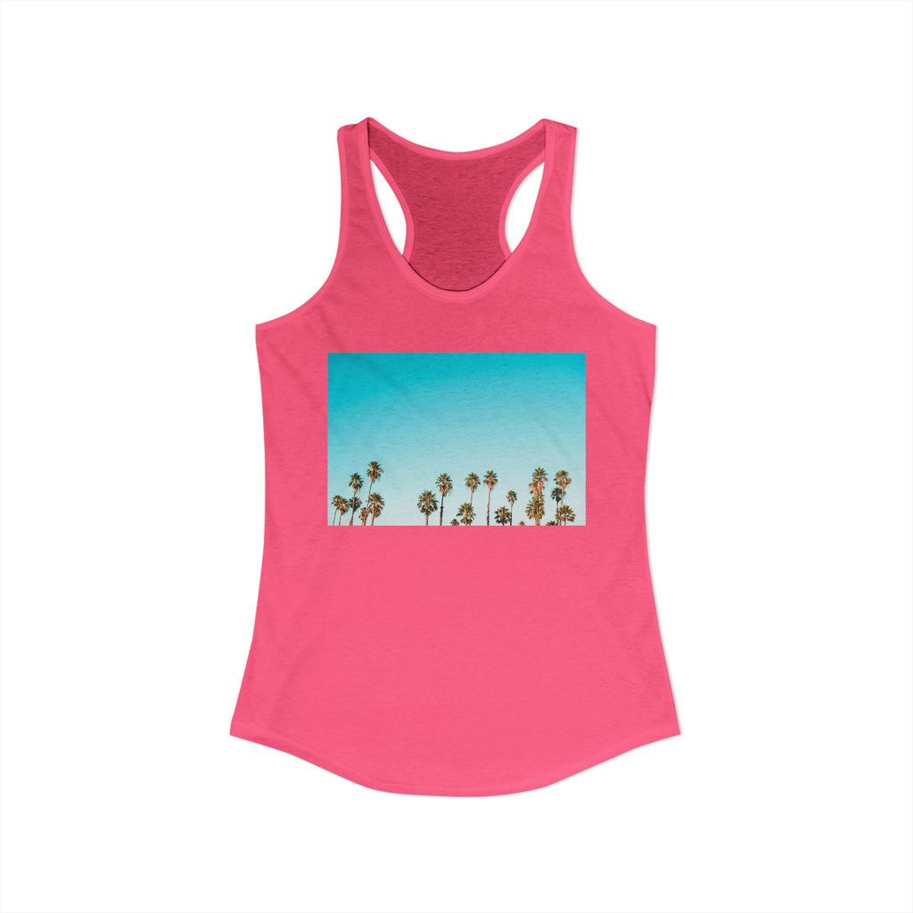 Women's Ideal Racerback Tank - Summer Palms